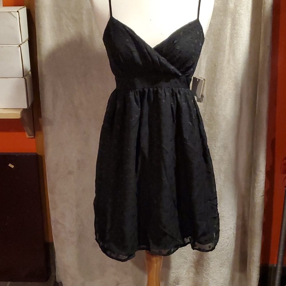 NWT Mac + Jac Black Junior's Dress Small New